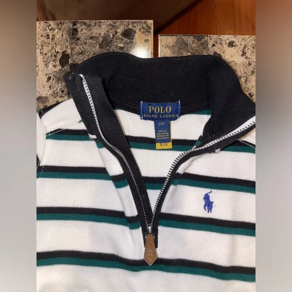 Polo Ralph Lauren Toddler Quarter Zip Shirt 2T - Picture 4 of 5